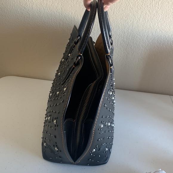 Coach 1941 Dakotah Prairie Rivet Studded Glovetanned Leather Satchel - Picture 6 of 16